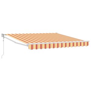 vidaXL Markies Geel en Oranje 350 x 250 x 165 cm Polyester