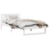 vidaXL Bedframe met hoofdeinde Wit 80 x 200 cm Massief grenenhout