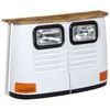 vidaXL Dressoir vrachtwagen massief mangohout wit