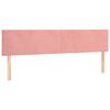 vidaXL Boxspring met matras fluweel roze 160x200 cm