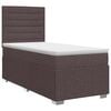 vidaXL Boxspringbed met matras Donkerbruin 90 x 200 cm Stof