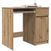 vidaXL Bureau ambachtelijk 86x49x76 cm spaanplaat eikenkleurig