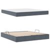 vidaXL Opbergbed met matras Donkergrijs 180 x 200 cm Fluweel