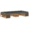 vidaXL Sofa-Sets met kussen 11 pcs Massief Acaciahout