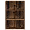 vidaXL Boekenkast/dressoir 66x30x98 cm bewerkt hout oud houtkleurig