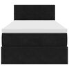 vidaXL Ottoman bed met matras en LED's 90x190cm fluweel zwart