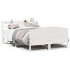 vidaXL Bedframe zonder matras massief grenenhout wit 140x190 cm