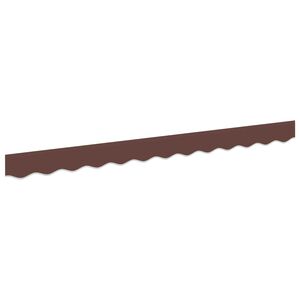vidaXL Vervangende markies volant Bruin Streep 230 x 20 cm Polyester