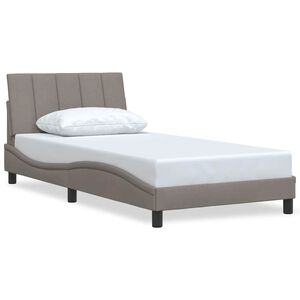 vidaXL Bedframe zonder matras "Hanko" 100x200 cm stof taupe