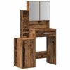 vidaXL Plafondtafel met lade Oudhout 80 x 35 x 132 cm Bewerkt hout