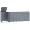 vidaXL Containerberging voor 5 containers 345x79x117 cm staal grijs