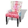 vidaXL Stoel met patchwork ontwerp stof