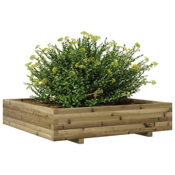 vidaXL Plantenbak 110x110x26,5 cm ge&iuml;mpregneerd grenenhout