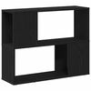 vidaXL Tv-meubelset 80 x 24 x 63 cm Zwart Eiken Bewerkt hout