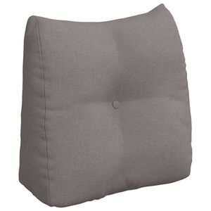 vidaXL Rugkussen Taupe 45 x 24 x 50 cm Stof