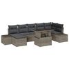 vidaXL Tuin Sofa Set 8 st Grijs poly rattan