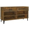 vidaXL Schoenenkast 102x35x55 cm bewerkt hout gerookt eikenkleurig
