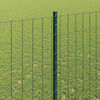vidaXL Hek met Paal Groen 1,5 x 10 m Staal en PVC