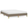 vidaXL Bedframe zonder matras stof taupe 140x190 cm