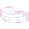 vidaXL Boxspring met matras en LED stof blauw 120x190 cm