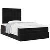 vidaXL Ottoman bed met matrassen 120x190cm fluweel zwart