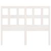 vidaXL Hoofdbord 185,5x4x100 cm massief grenenhout wit