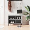 vidaXL Schoenenkast 69x35x50 cm bewerkt hout grijs sonoma eikenkleurig
