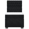 vidaXL Boxspring met matras fluweel zwart 100x200 cm