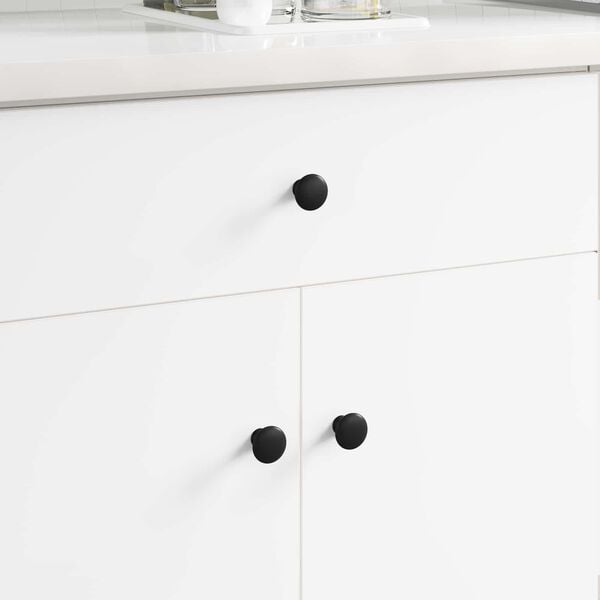 vidaXL Handvat 1461 pcs Zwart &Oslash;30 mm Aluminium