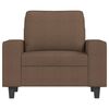 vidaXL Fauteuil 60 cm stof bruin