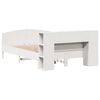 vidaXL Bed met boekenkast zonder matras grenenhout wit 140x200 cm