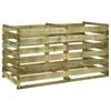 vidaXL Compostbak met latten ge&iuml;mpregneerd grenenhout 180x90x90 cm