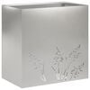 vidaXL Plantenbak zilver 50 x 30 x 49 cm Roestvrij staal