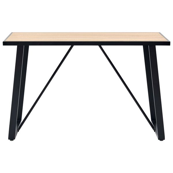 vidaXL Eettafel 120x60x75 cm MDF eikenkleurig