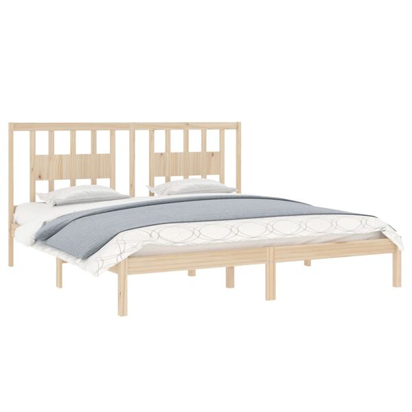 vidaXL Bedframe massief grenenhout 200x200 cm