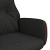 vidaXL Relaxstoel stof en PVC zwart