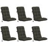 vidaXL 6-delige Hoogrug Kussen VIANEN 6 pcs 100% Polyester Antraciet