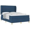 vidaXL Boxspringbed met matras met hoofdeinde Blauw 200 x 140 cm Stof