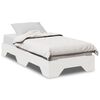 vidaXL Bedframe zonder matras stapelbaar 75x190 cm massief hout wit