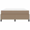 vidaXL Bedframe met matras Cappuccino 140 x 190 cm Stof
