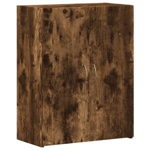 vidaXL Archiefkast 60x32x77,5 cm bewerkt hout gerookt eikenkleurig