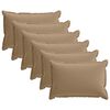 vidaXL Kussen 6 st HOUTEN Taupe 40 x 60 cm Polyester
