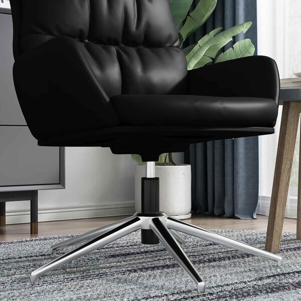 vidaXL Kantoorstoel gascilinder Zwart 239-309 mm IJzer