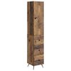 vidaXL Kastenset 2 st 34,5 x 34,5 x 90 cm Bewerkt hout Oud hout