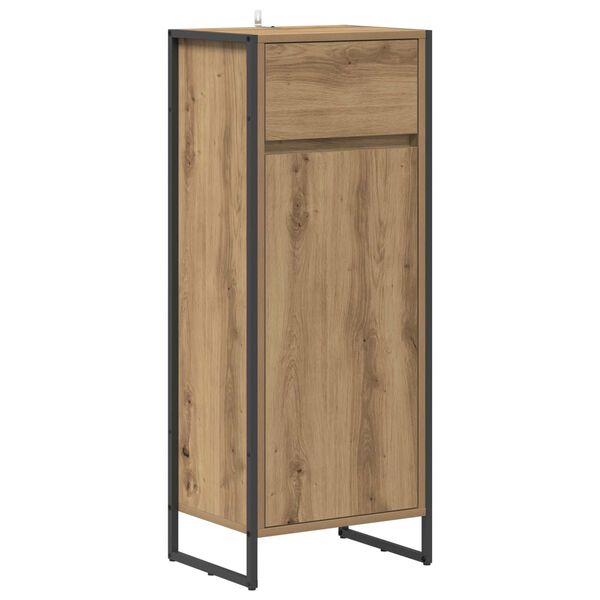 vidaXL Badkamer Kast Ambachtelijk eiken 40 x 30 x 100 cm Bewerkt hout