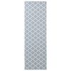 vidaXL Vloerkleedloper ORIZ 1150 gsm Grijs en Wit 100% polyestervilt