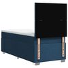 vidaXL Boxspring met matras stof blauw 90x190 cm
