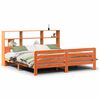 vidaXL Bedframe zonder matras massief grenenhout wasbruin 180x200 cm