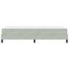 vidaXL Boxspringbed met matras Lichtgrijs 90 x 190 cm Stof