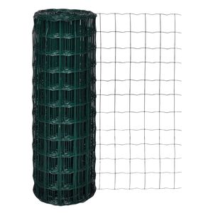 vidaXL Euro hek 25x1,7 m staal groen